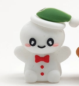 Wholesale 20pcs/pack Christmas Food-grade Cartoon 3D Silicone Beads